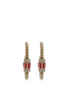 Matchesfashion.com Etro - Carabiner Crystal-embellished Earrings - Womens - Gold