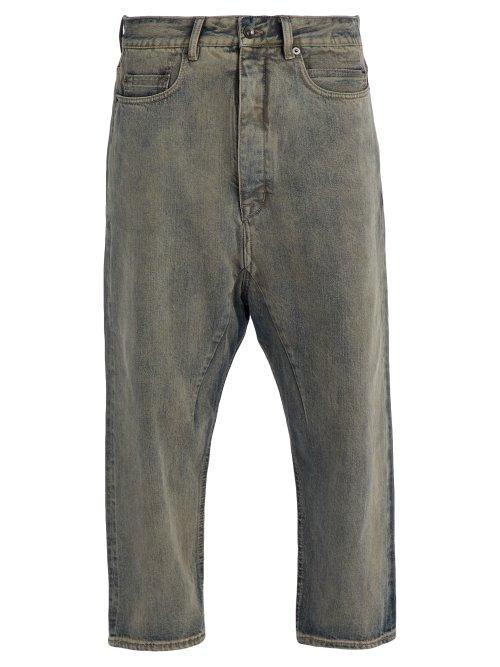 Matchesfashion.com Rick Owens Drkshdw - Tapered Cropped Jeans - Mens - Black