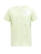 Matchesfashion.com Helmut Lang - Logo-patch Cotton-jersey T-shirt - Mens - Light Green