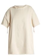 Marques'almeida Raw-edge Short-sleeved Denim Dress