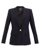 Matchesfashion.com Balmain - Serge Single-breasted Jacket - Womens - Navy
