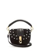 Altuzarra Ghianda Mini Braided-leather Suede Shoulder Bag