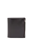 Matchesfashion.com Maison Margiela - Bar Tacked Leather Bi Fold Wallet - Mens - Black
