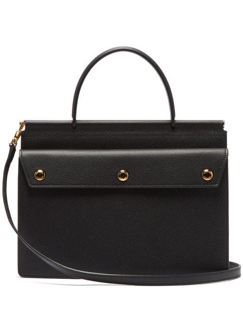 Matchesfashion.com Burberry - Title Small Leather Bag - Womens - Black