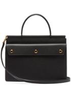 Matchesfashion.com Burberry - Title Small Leather Bag - Womens - Black