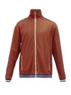Matchesfashion.com Gucci - Striped Technical Jersey Track Jacket - Mens - Orange Multi