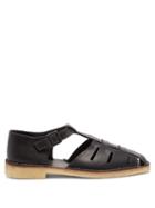 Matchesfashion.com Lemaire - Square-toe Leather Sandals - Mens - Black