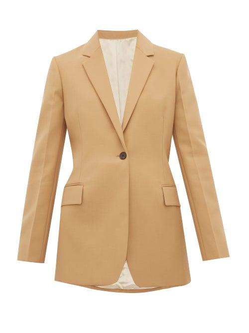 Matchesfashion.com Joseph - John Single Breasted Slim Fit Blazer - Womens - Camel