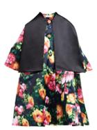 Matchesfashion.com Richard Quinn - Floral Print A Line Opera Coat - Womens - Black Multi