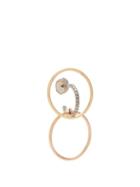 Matchesfashion.com Charlotte Chesnais Fine Jewellery - Galilea Small Diamond & Gold Single Earring - Womens - Gold