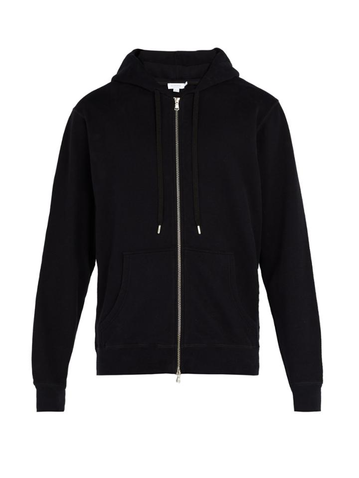 Sunspel Zip-through Hooded Sweatshirt