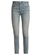 Matchesfashion.com Re/done Originals - High Rise Skinny Cropped Jeans - Womens - Light Denim