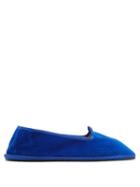 Matchesfashion.com Allagiulia - Velvet Espadrilles - Mens - Blue