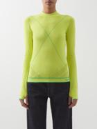 Bottega Veneta - Technoskin Piqu-knit Top - Womens - Green