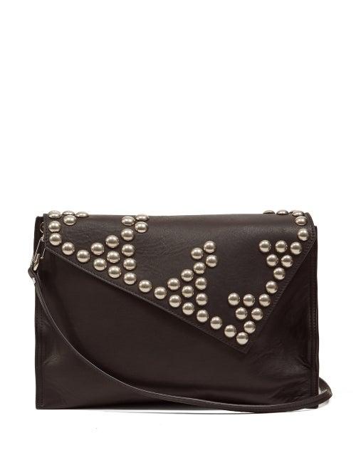 Matchesfashion.com Isabel Marant - Tryne Studded Leather Cross-body Bag - Womens - Black