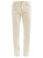 Matchesfashion.com Fendi - Low-rise Slim-leg Jeans - Mens - Beige