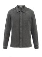 Folk - Patch Cotton-corduroy Shirt - Mens - Dark Grey