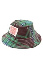 Matchesfashion.com Charles Jeffrey Loverboy - Logo-patch Tartan Twill Bucket Hat - Womens - Green Multi
