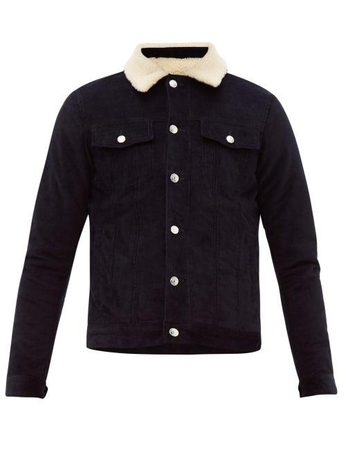 Matchesfashion.com Ditions M.r - Beaumarchais Cotton Corduroy Jacket - Mens - Navy