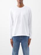 Sunspel - Riviera Cotton-jersey Long-sleeved T-shirt - Mens - White