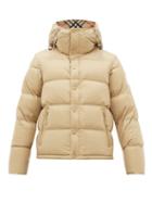 Matchesfashion.com Burberry - Detachable Sleeve Quilted Down Hooded Jacket - Mens - Camel