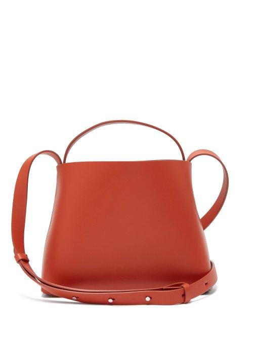 Matchesfashion.com Aesther Ekme - Sac Mini Leather Cross Body Bag - Womens - Orange