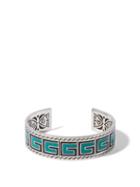 Gucci - G-monogram Sterling-silver & Enamel Bracelet - Mens - Blue