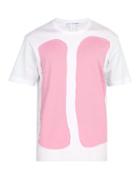 Matchesfashion.com Comme Des Garons Shirt - Raw Edge Cotton T Shirt - Mens - White Multi