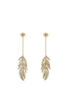 Marc Alary 18kt Gold And Mother-of-pearl Leaf Earrings