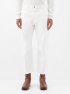 Nili Lotan - Carpenter Cotton-blend Cropped Trousers - Mens - Cream