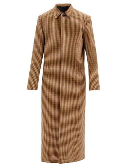 Matchesfashion.com Balenciaga - Single-breasted Oversized Wool-blend Overcoat - Mens - Brown