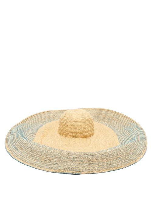 Matchesfashion.com Lola Hats - Spinner Bis Raffia Hat - Womens - Blue