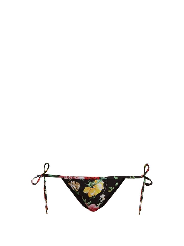 Dolce & Gabbana Floral-print Tie-side Bikini Briefs