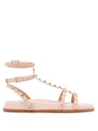 Matchesfashion.com Valentino - Submerge Rockstud Leather Sandals - Womens - Light Pink