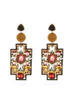 Lizzie Fortunato Madonna Bead-embellished Drop Earrings