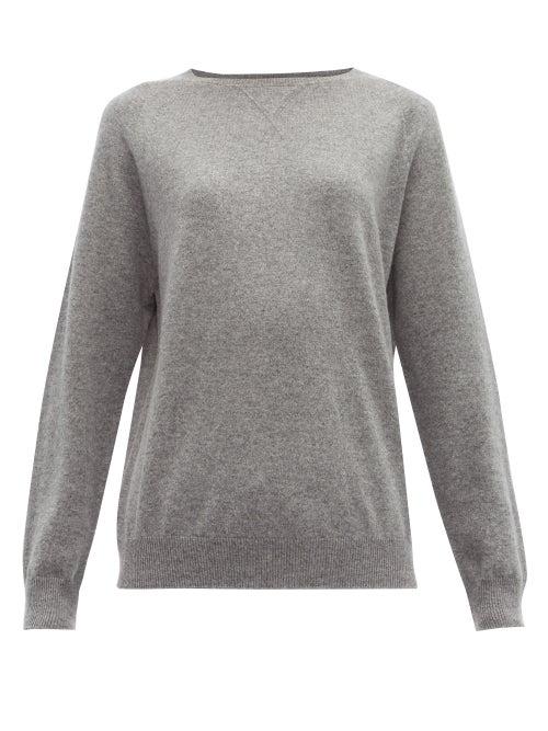 Matchesfashion.com Max Mara Leisure - Polka Sweatshirt - Womens - Grey
