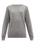 Matchesfashion.com Max Mara Leisure - Polka Sweatshirt - Womens - Grey