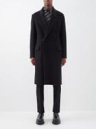 Fendi - Double-breasted Reversible Wool-blend Overcoat - Mens - Black
