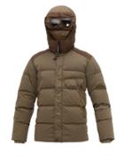 Matchesfashion.com C.p. Company - Goggle Hood Down Filled Technical Hooded Jacket - Mens - Green