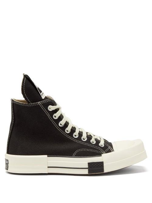 Rick Owens Drkshdw X Converse - X Converse Turbodrk Chuck 70 Canvas Trainers - Womens - Black