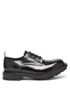 Mens Shoes Alexander Mcqueen - Wonder Patent-leather Derby Shoes - Mens - Black