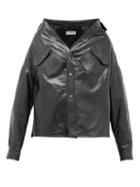 Matchesfashion.com Balenciaga - Slouchy Leather Jacket - Womens - Black