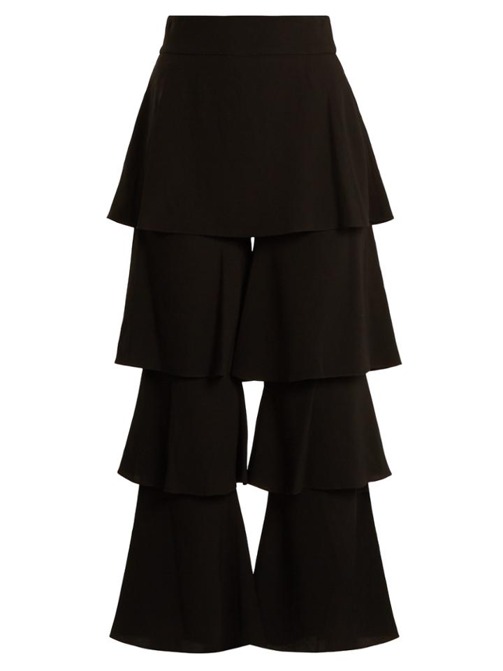 Osman Felix Tiered Crepe Trousers