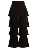 Osman Felix Tiered Crepe Trousers