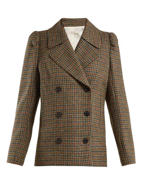 Matchesfashion.com Masscob - Double Breasted Wool Blazer - Womens - Brown Multi