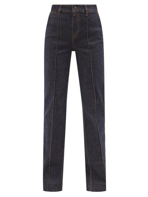 Zimmermann - Concert Logo-embroidered Straight-leg Jeans - Womens - Denim