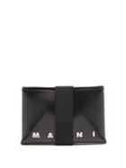 Marni - Logo-print Pvc Wallet - Mens - Black