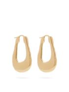 Matchesfashion.com Jil Sander - Gold-plated Sterling-silver Hoop Earrings - Womens - Gold