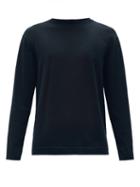Matchesfashion.com Thom Sweeney - Crew-neck Cotton-jersey Sweater - Mens - Navy