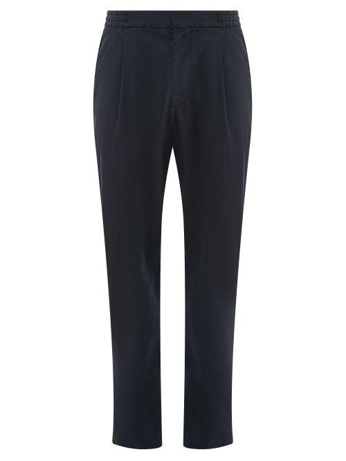 Matchesfashion.com Officine Gnrale - Drew Drawstring Waist Chinos - Mens - Navy